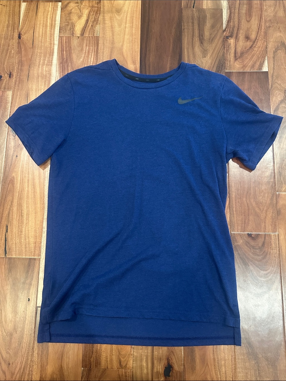 Nike Men's Deep Blue Short-Sleeve Dri-Fit Crew Tee